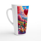 White Latte 17oz Ceramic Mug - Valentine's Day 17