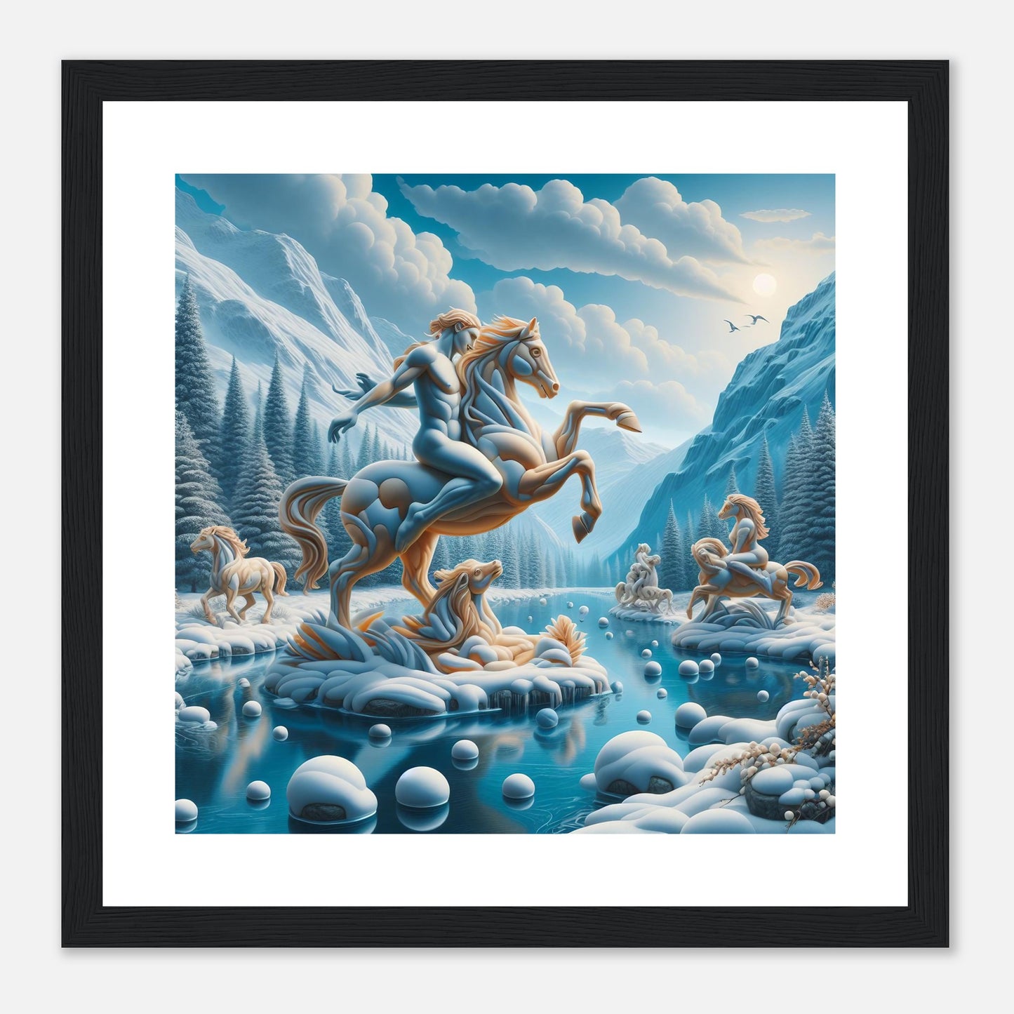 Wall Art - Winter 76 - Man on a horse
