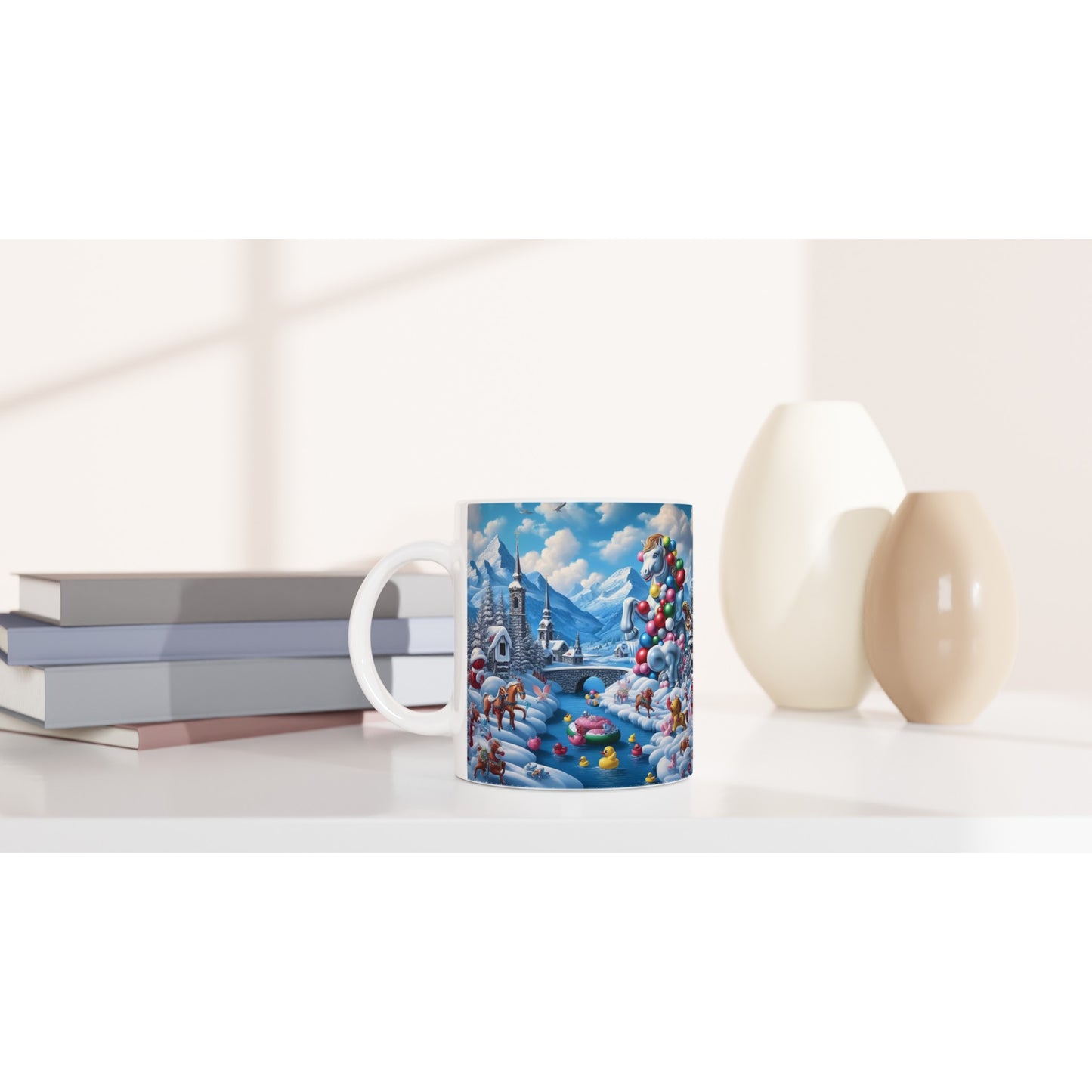 White 11oz Ceramic Mug - Winter 153