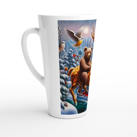 White Latte 17oz Ceramic Mug - Winter 165