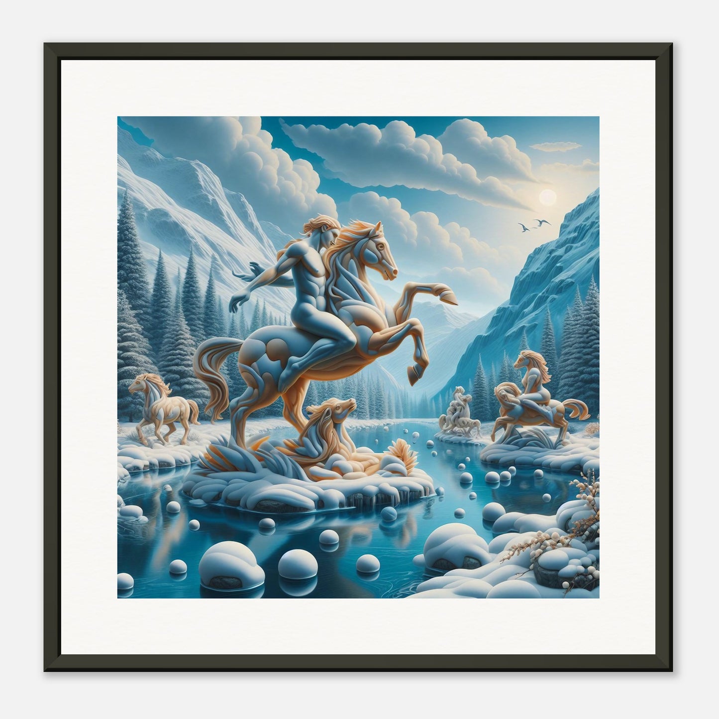 Wall Art - Winter 76 - Man on a horse