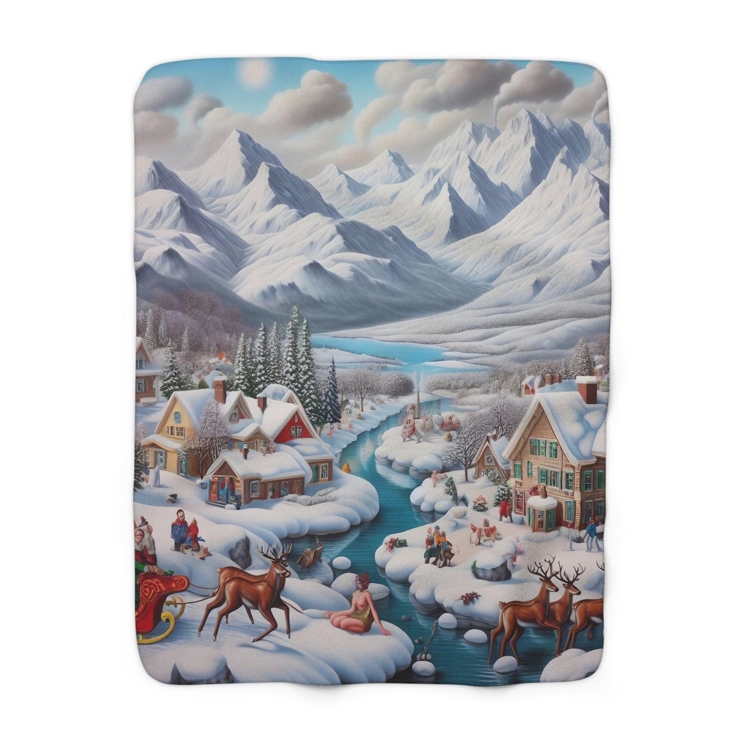 Sherpa Fleece Blanket - Winter 109