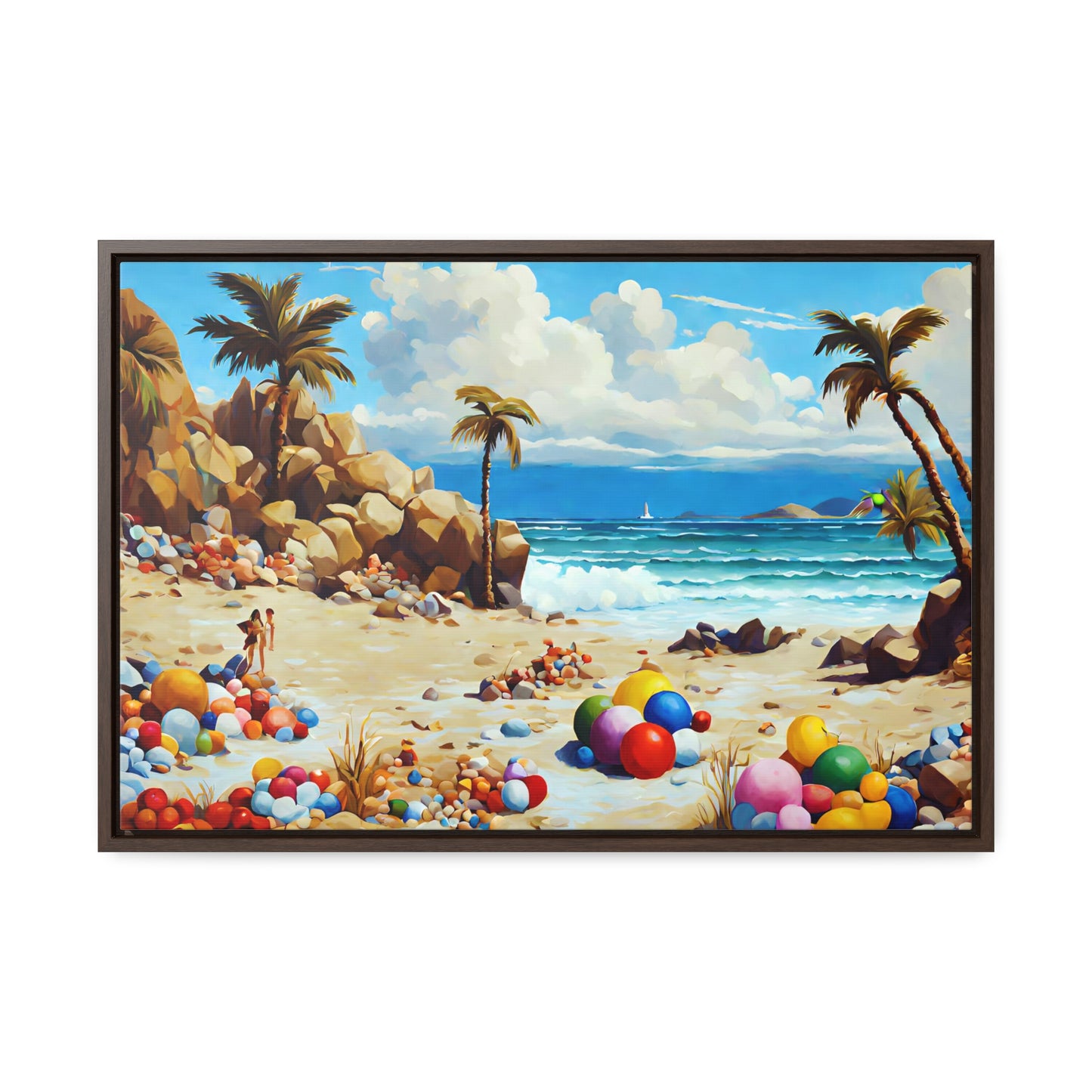 Framed Canvas Gallery Wrap - Beach 2004