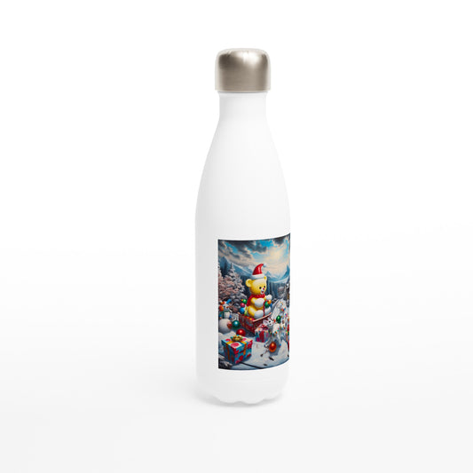 White 17oz Stainless Steel Water Bottle - Winter 189