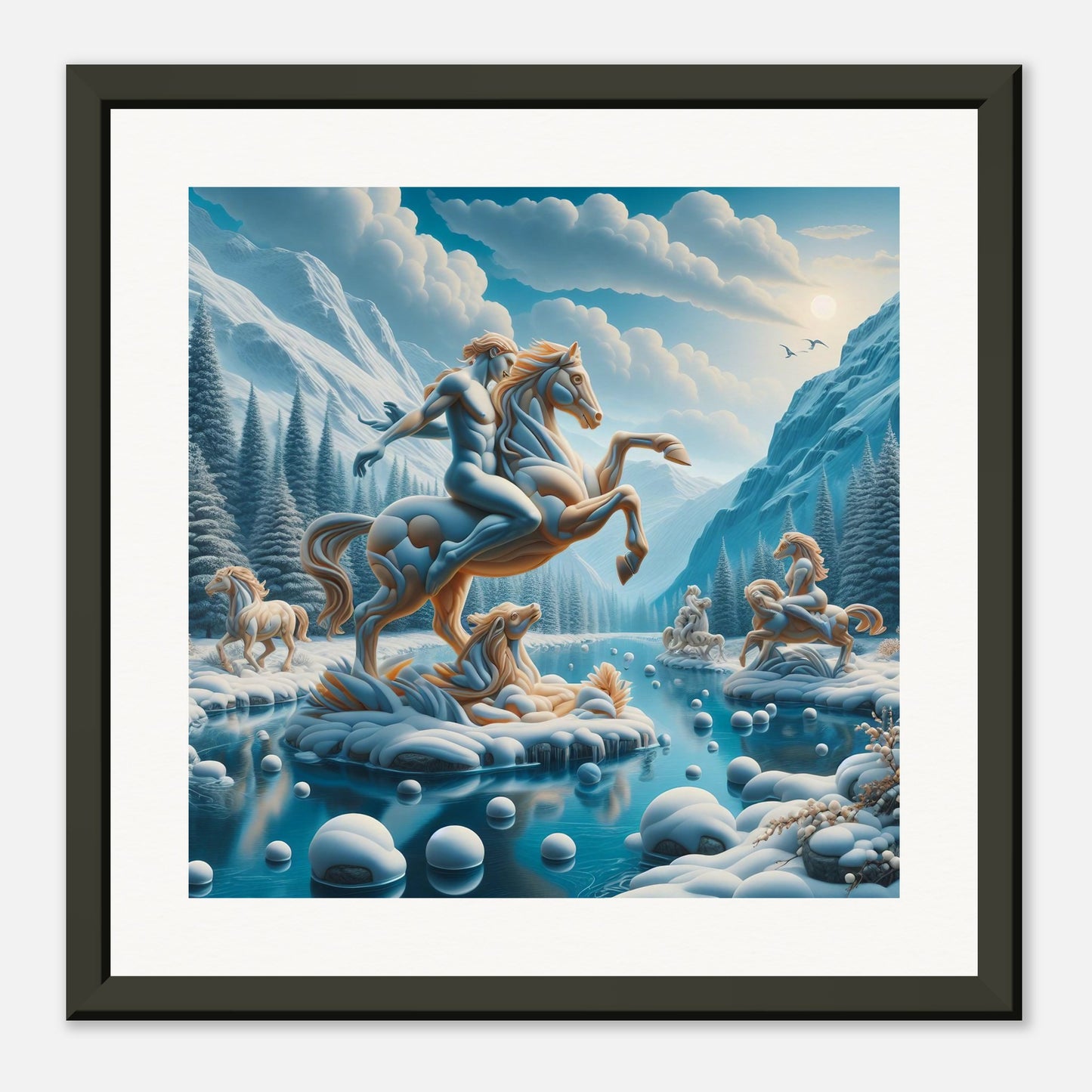 Wall Art - Winter 76 - Man on a horse