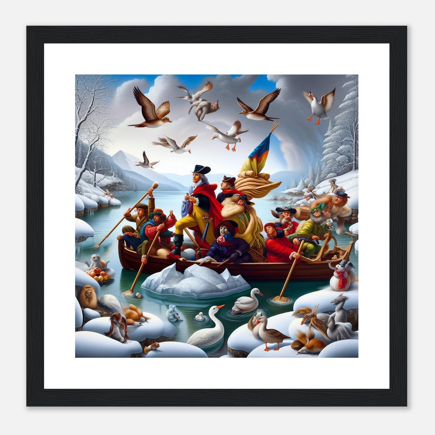 Wall Art - Winter 11 - Men on a boat