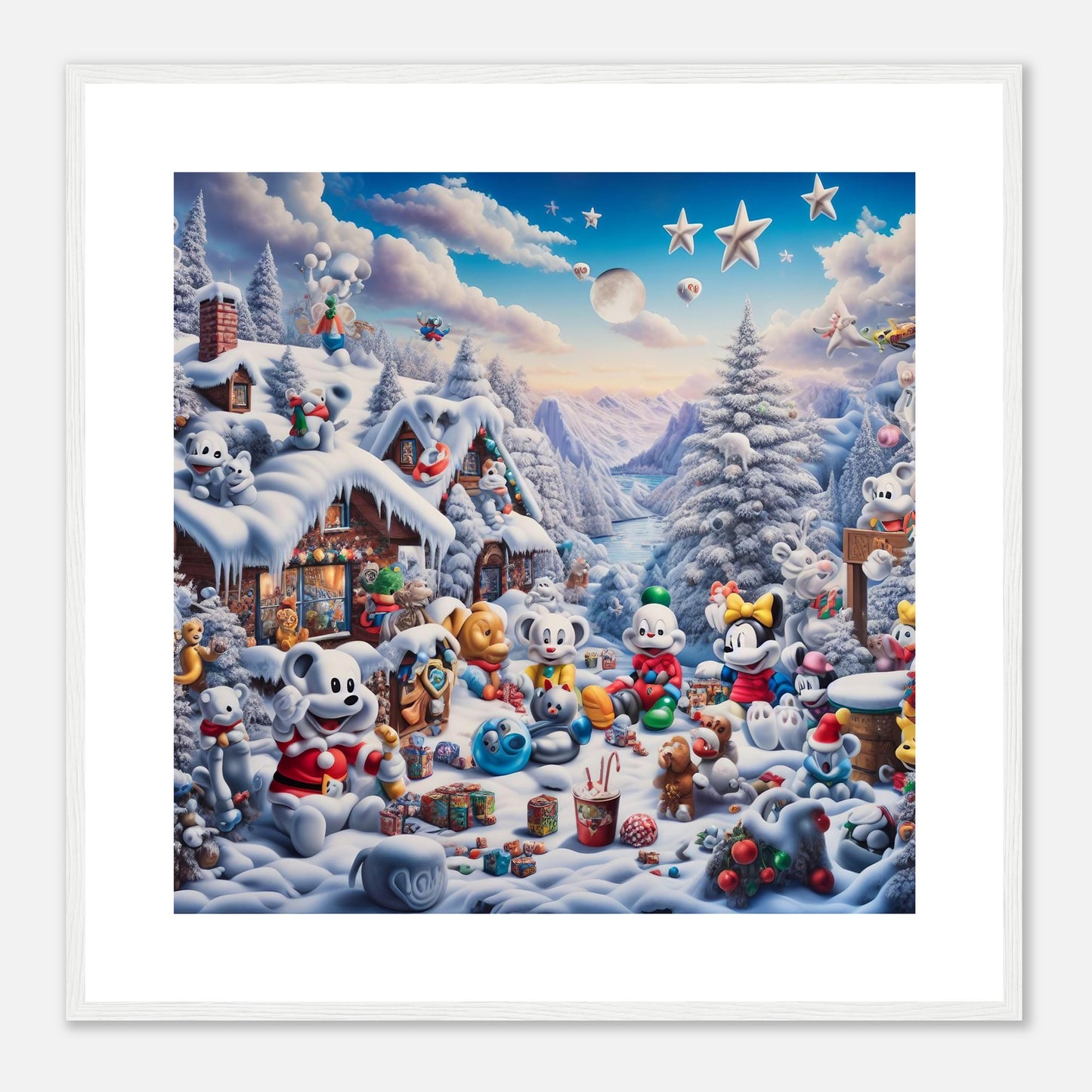 Wall Art - Winter 61 - Baby animals and toys