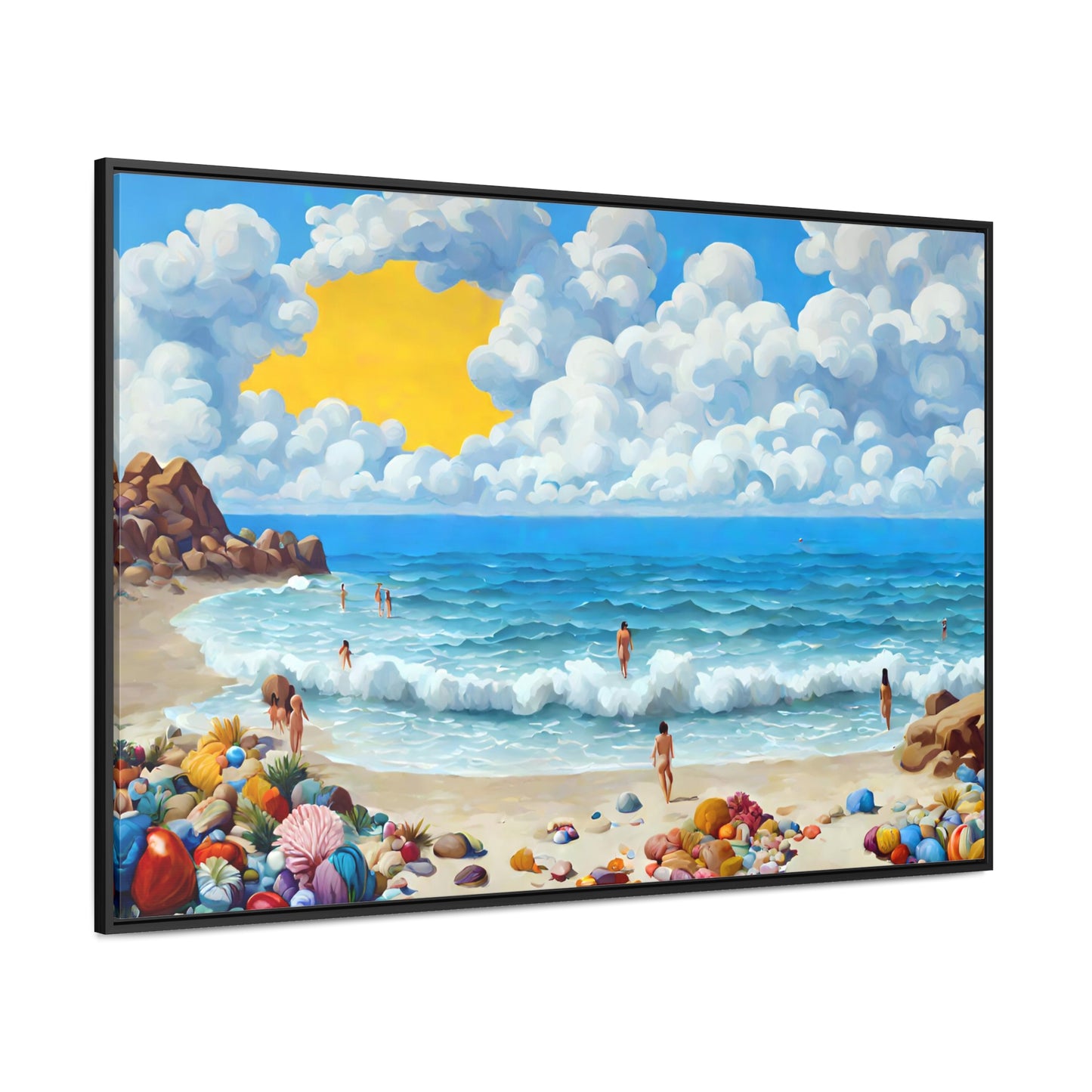 Framed Canvas Gallery Wrap - Beach 2022
