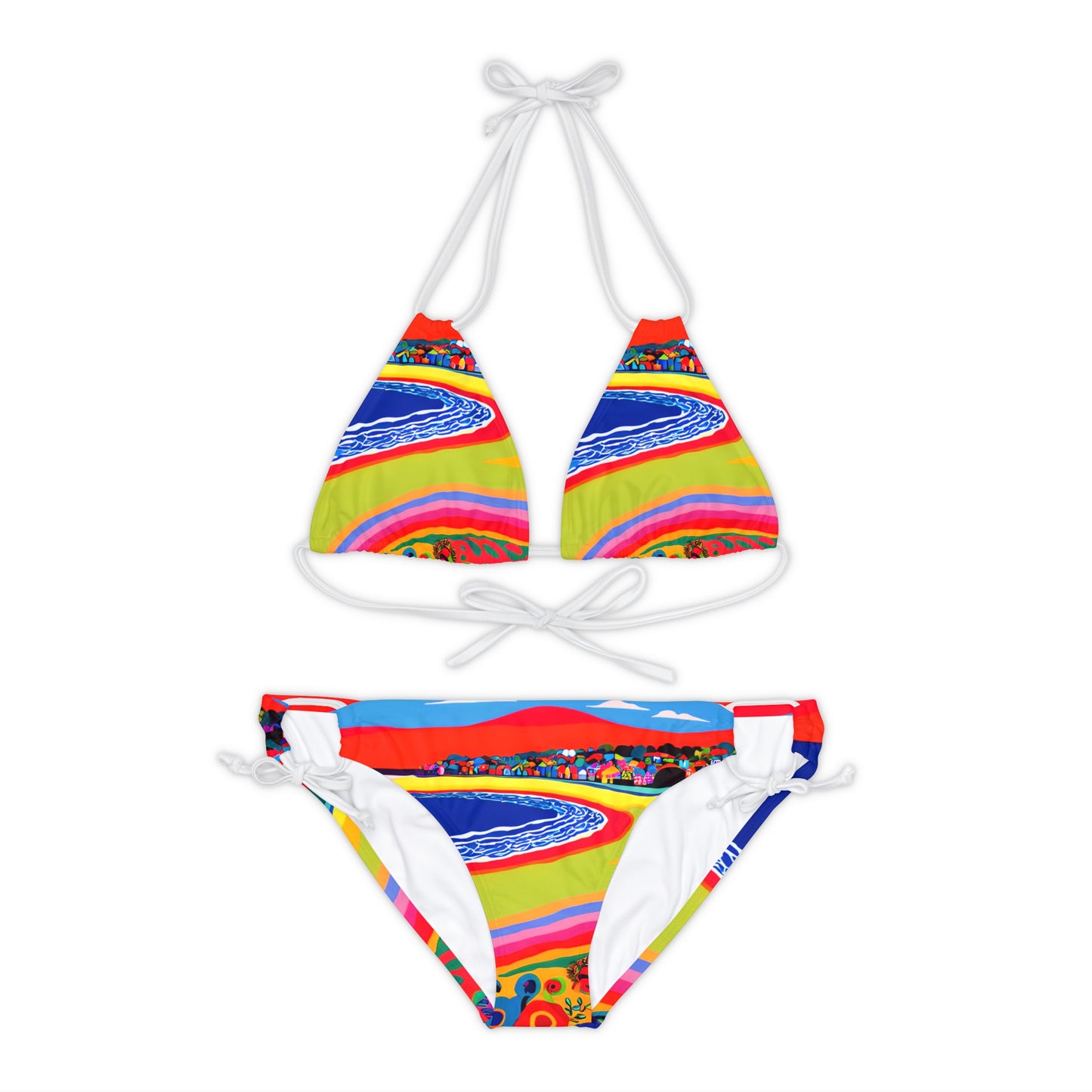 Strappy Bikini Set - Beach 15001