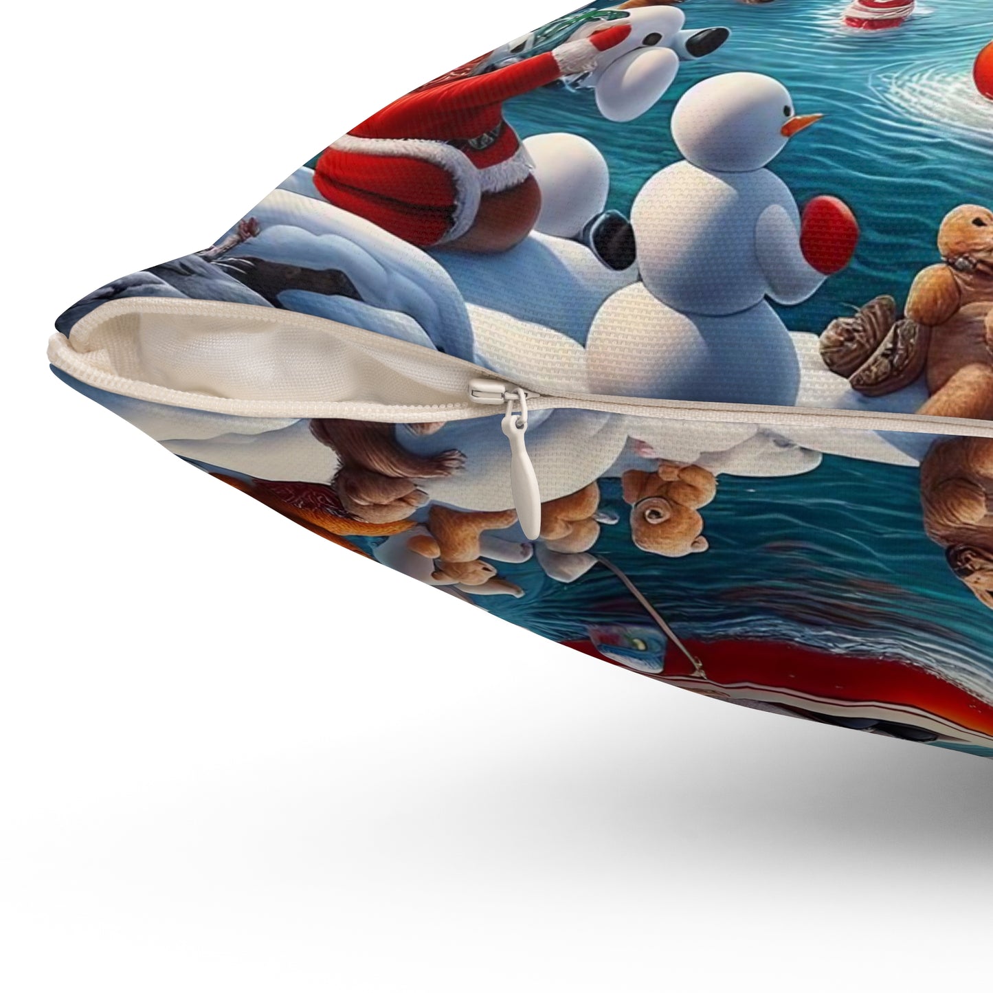 Spun Polyester Square Pillow - Winter 138