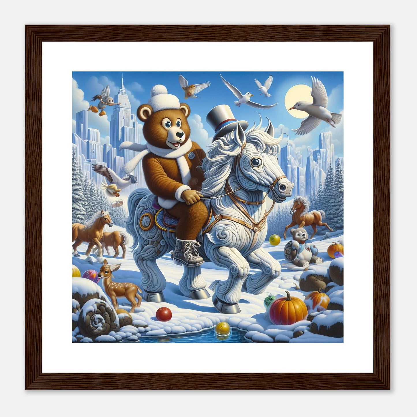 Wall Art - Winter 23 - Bear on a horse