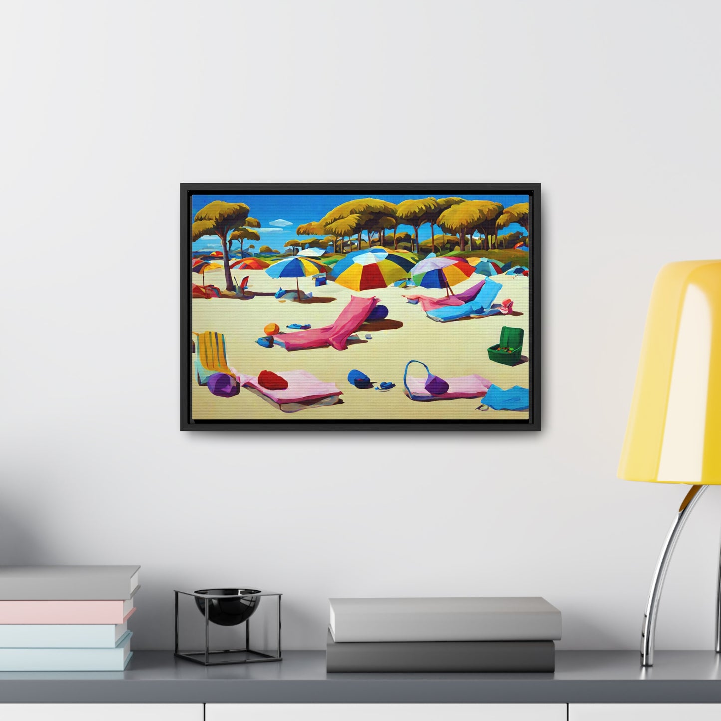 Framed Canvas Gallery Wrap - Beach 2005