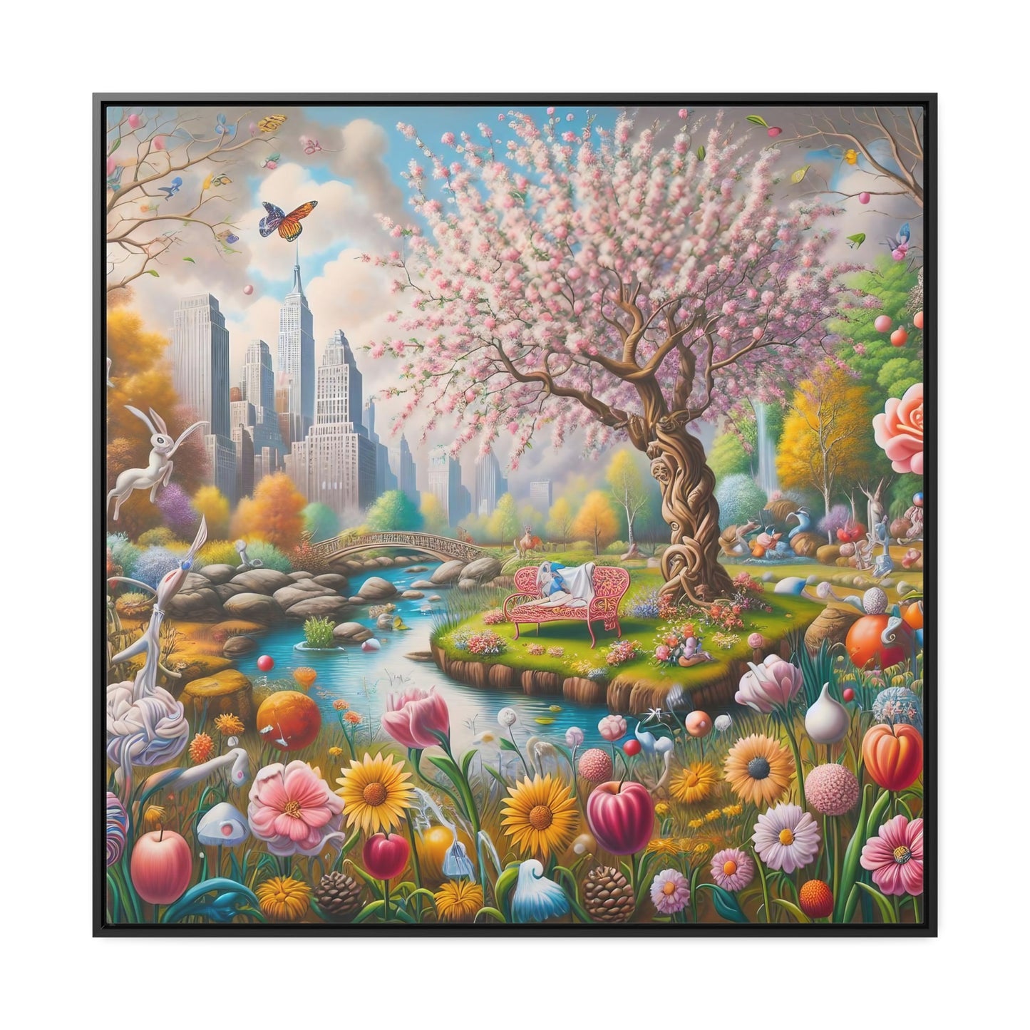 Framed Gallery Canvas Wrap - Spring 135