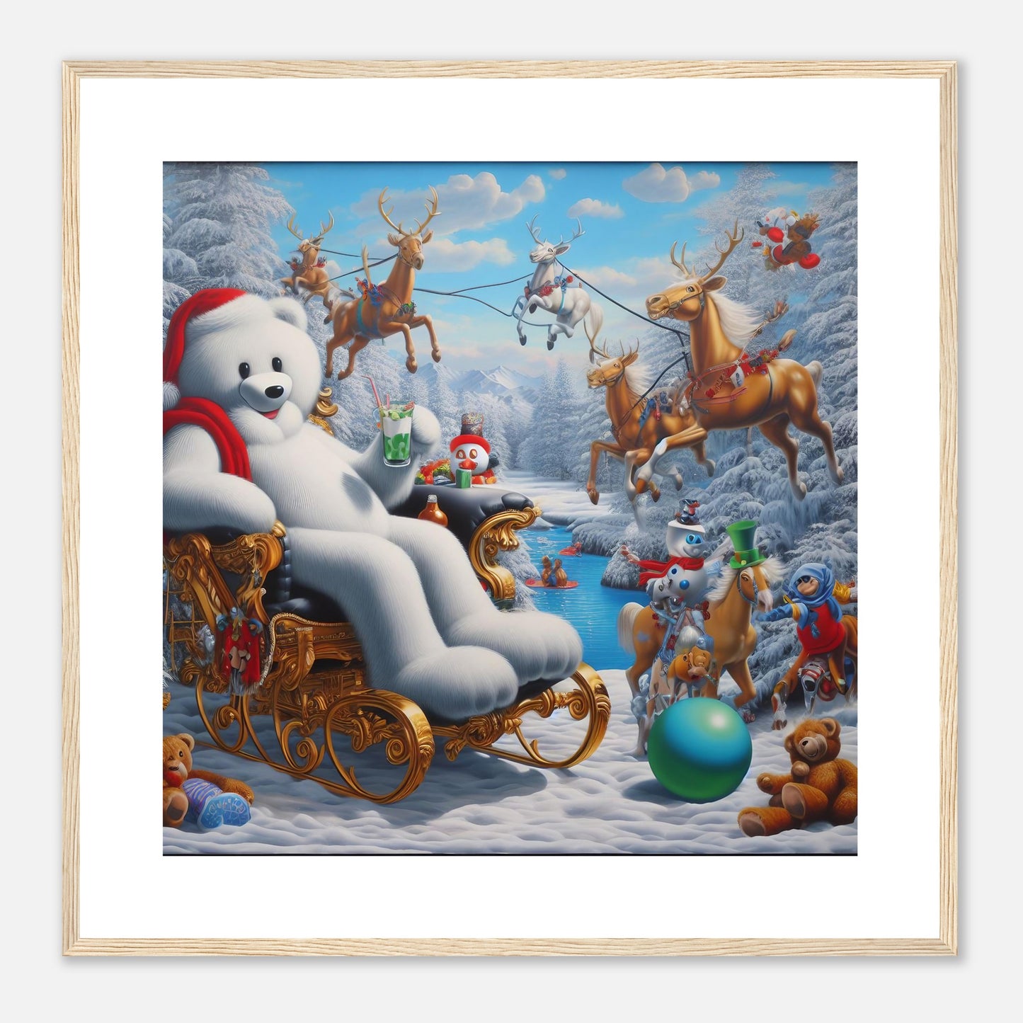 Wall Art - Winter 51 -Sitting polar bear