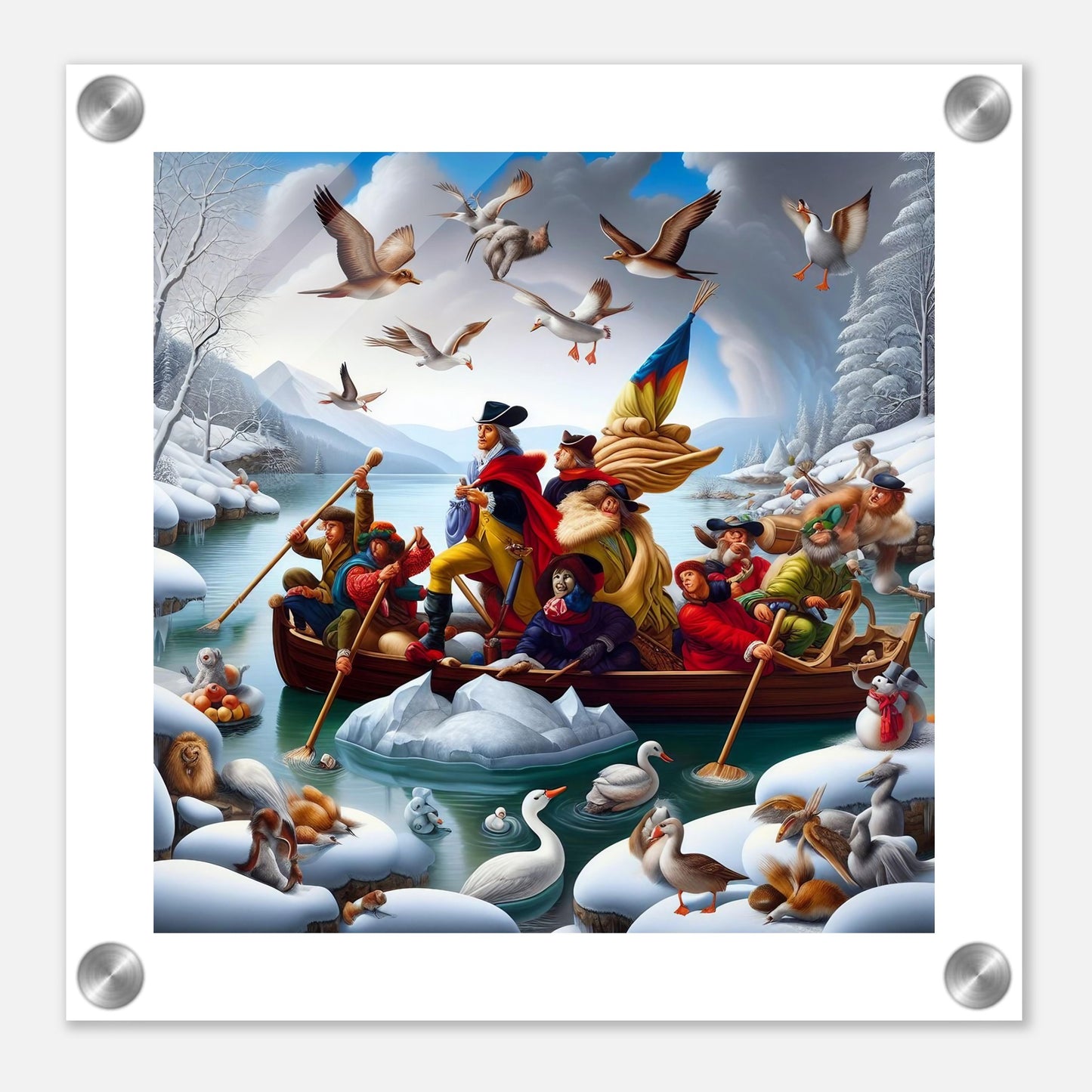 Wall Art - Winter 11 - Men on a boat