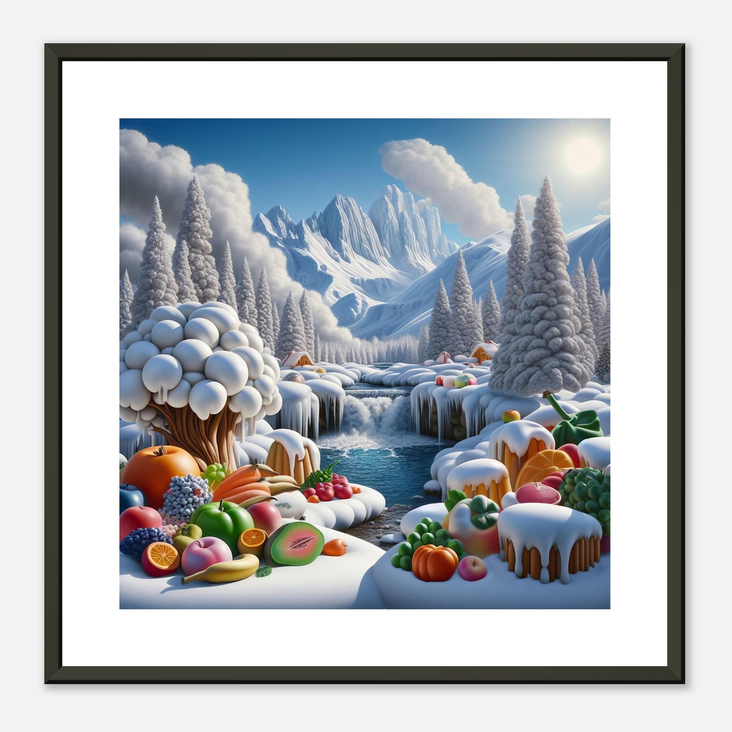 Wall Art - Winter 72 - Fruits by the river