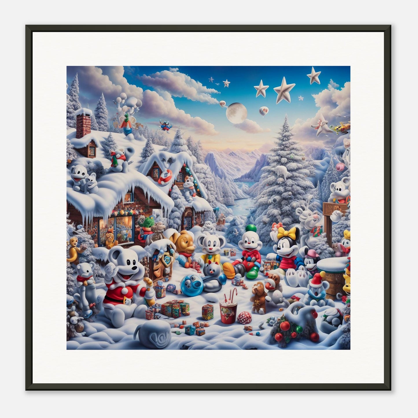 Wall Art - Winter 61 - Baby animals and toys