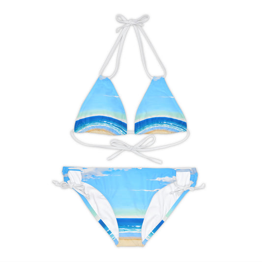 Strappy Bikini Set - Beach 8001