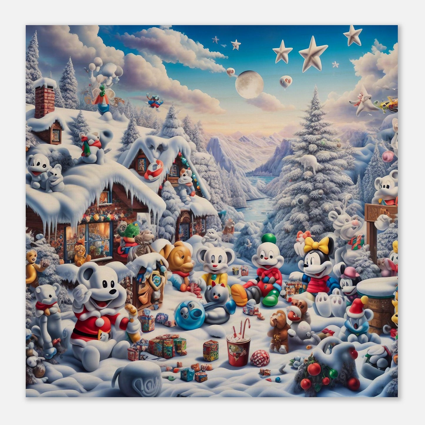Wall Art - Winter 61 - Baby animals and toys