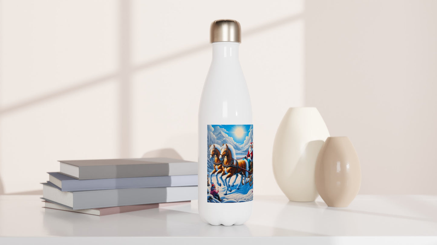 White 17oz Stainless Steel Water Bottle - Winter 214