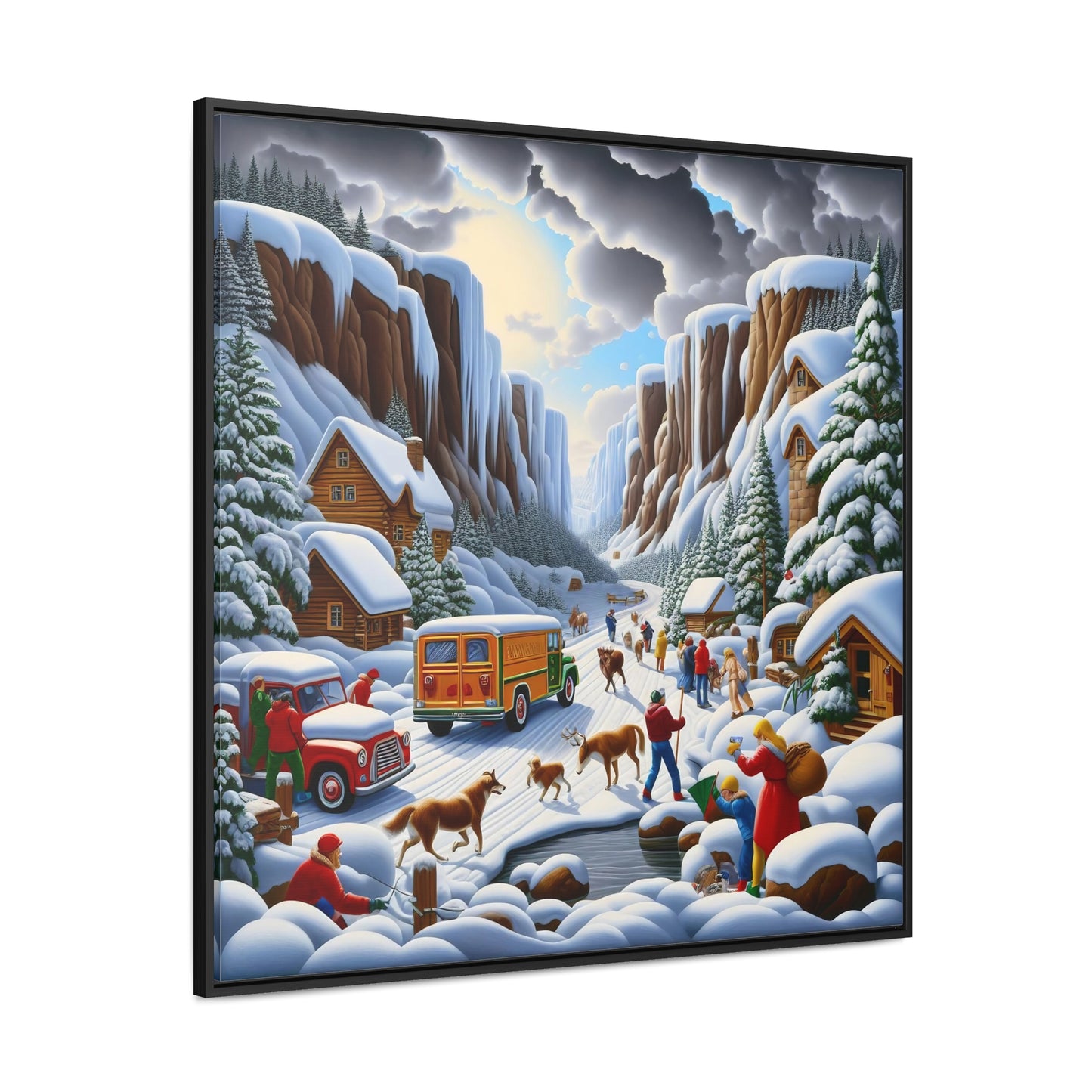 Framed Gallery Canvas Wrap - Winter 120