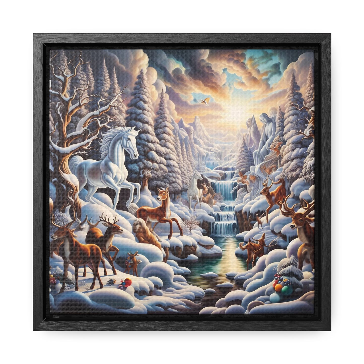 Framed Gallery Canvas Wrap - Winter 116