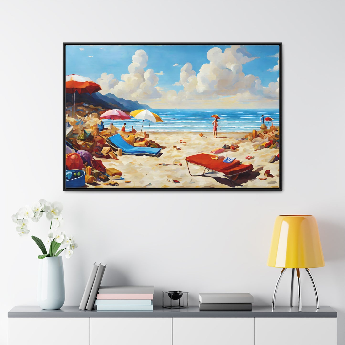 Framed Canvas Gallery Wrap - Beach 2006