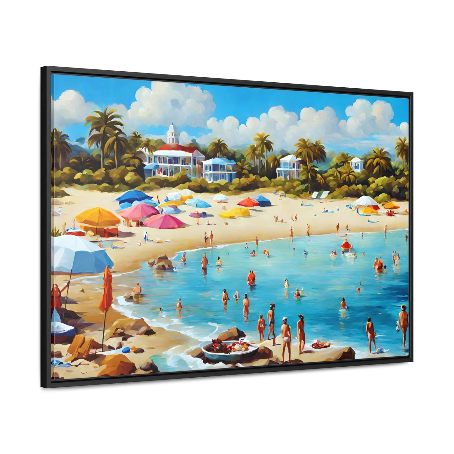 Framed Canvas Gallery Wrap - Beach 2011