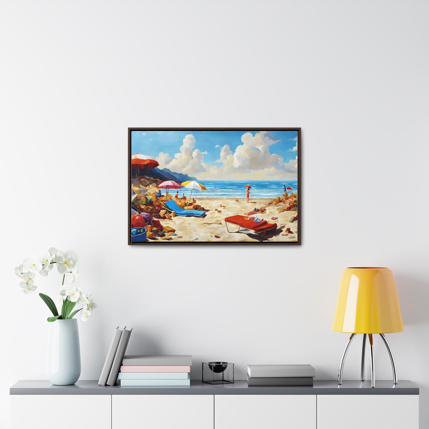 Framed Canvas Gallery Wrap - Beach 2006