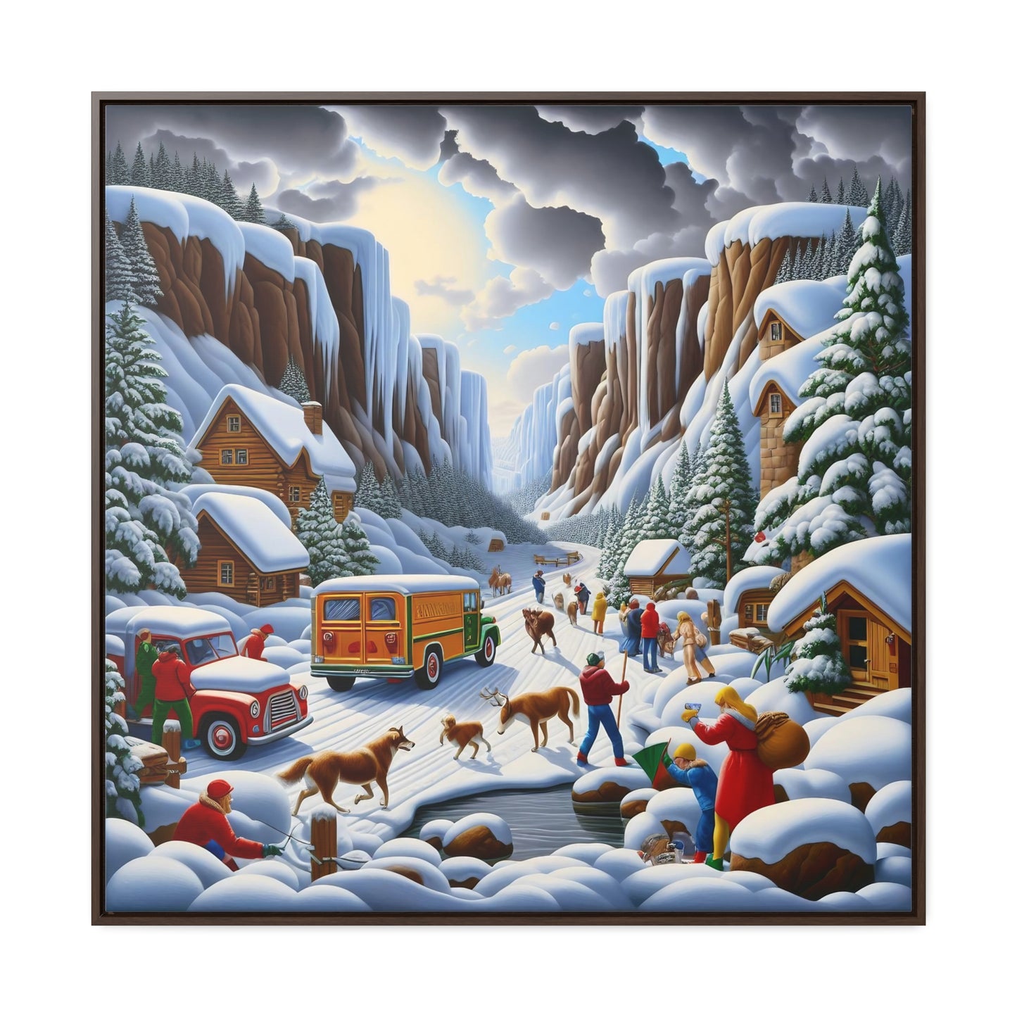 Framed Gallery Canvas Wrap - Winter 120