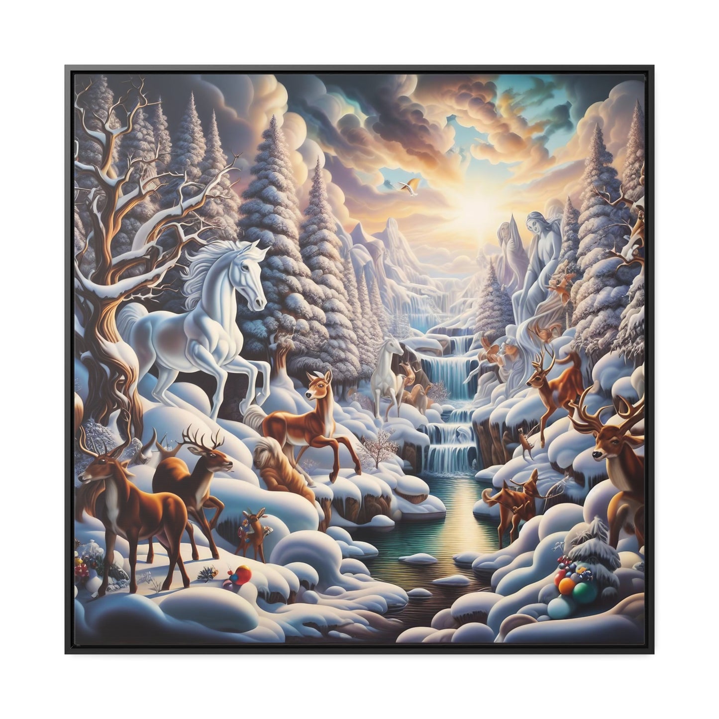 Framed Gallery Canvas Wrap - Winter 116