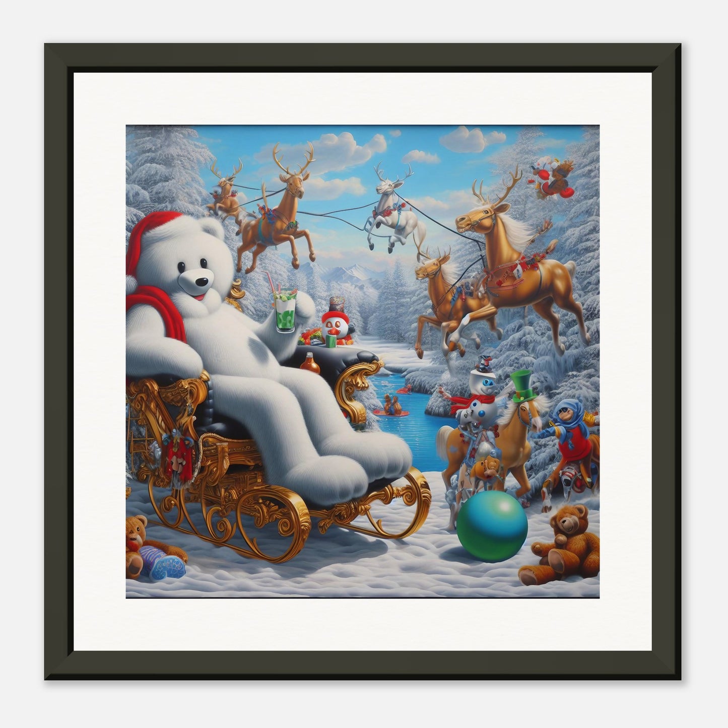 Wall Art - Winter 51 -Sitting polar bear
