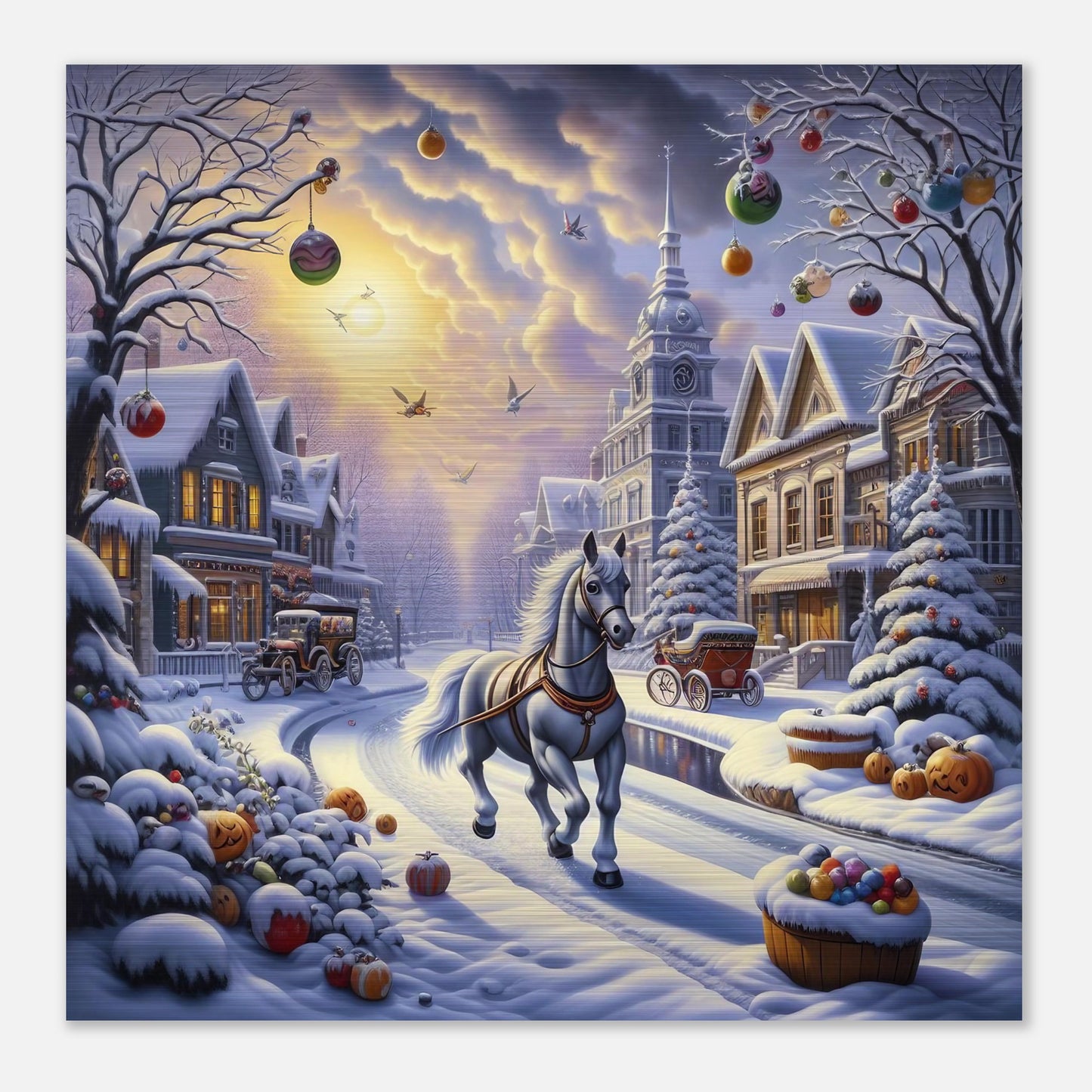 Wall Art - Winter 73 - Horse walking