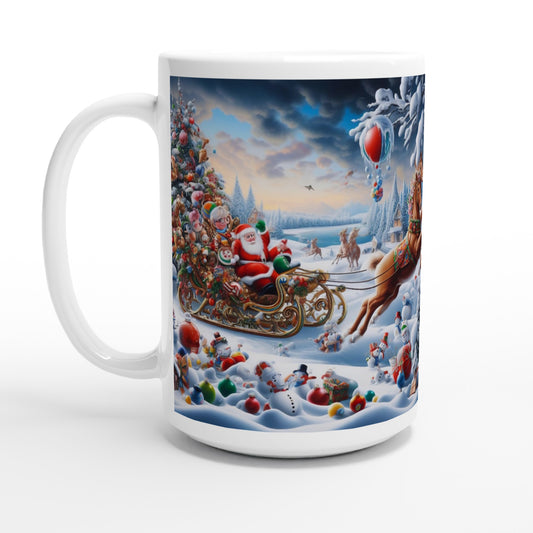 White 15oz Ceramic Mug - Winter 166