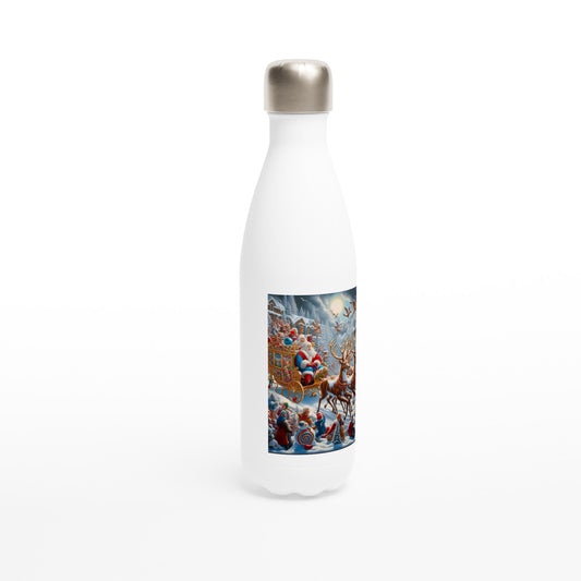 White 17oz Stainless Steel Water Bottle - Winter 246