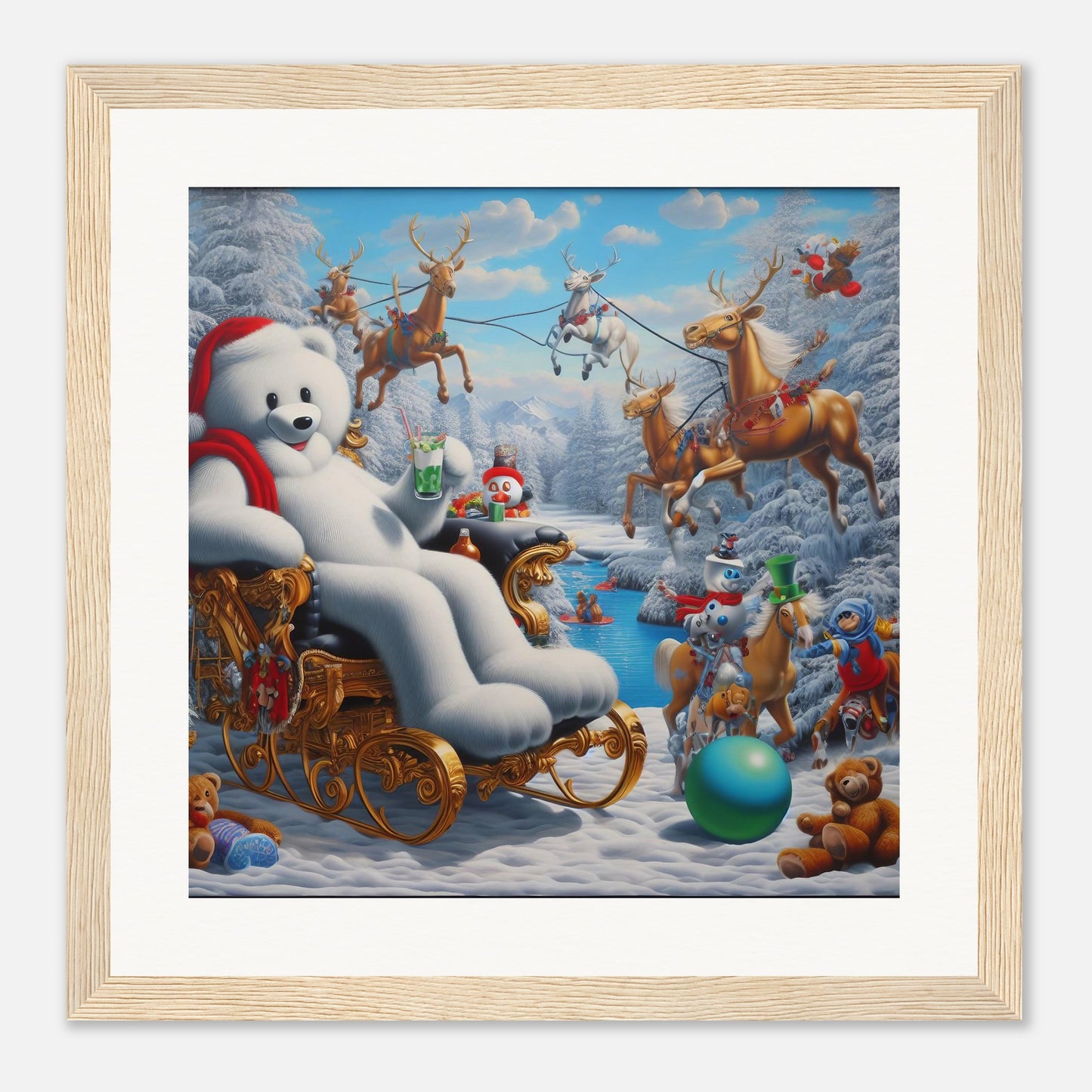 Wall Art - Winter 51 -Sitting polar bear