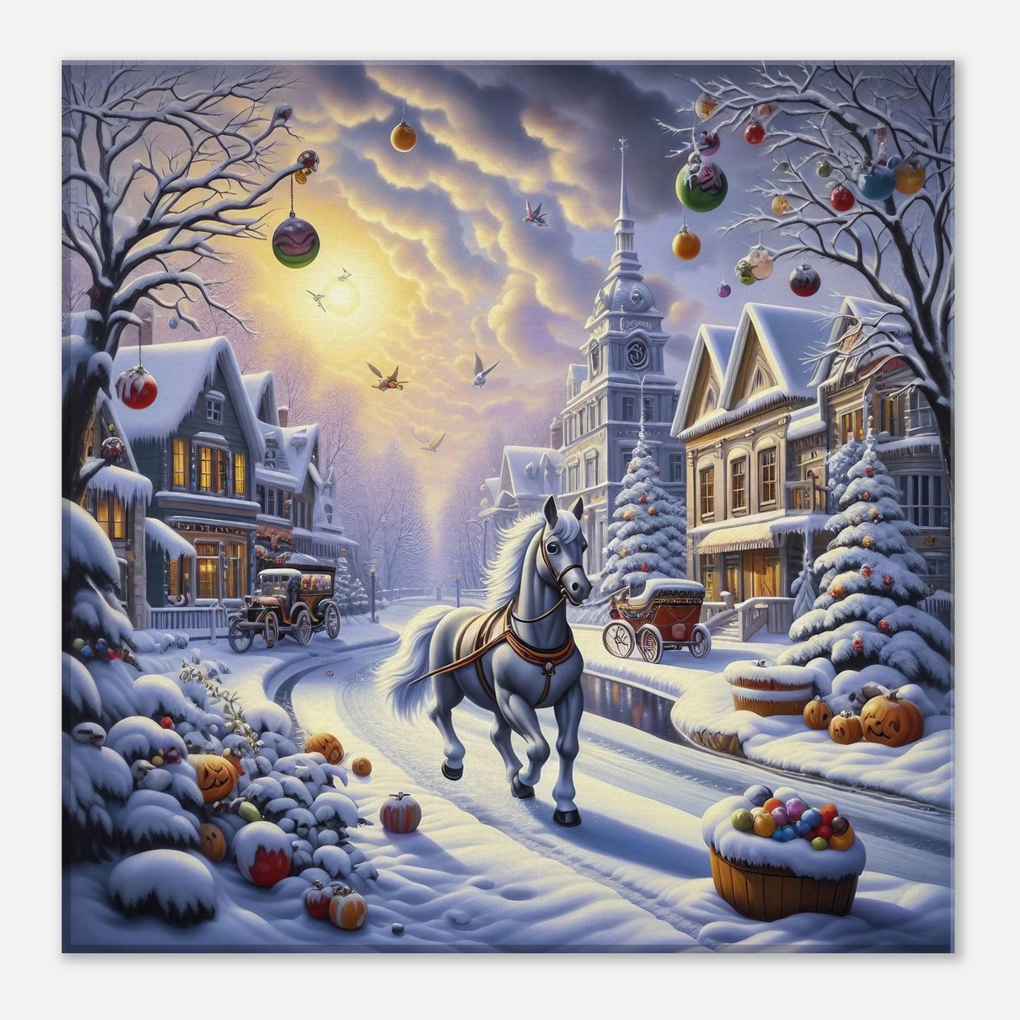 Wall Art - Winter 73 - Horse walking