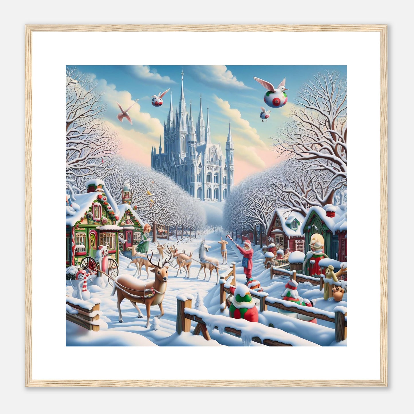 Wall Art - Winter 58 - Castle and trees