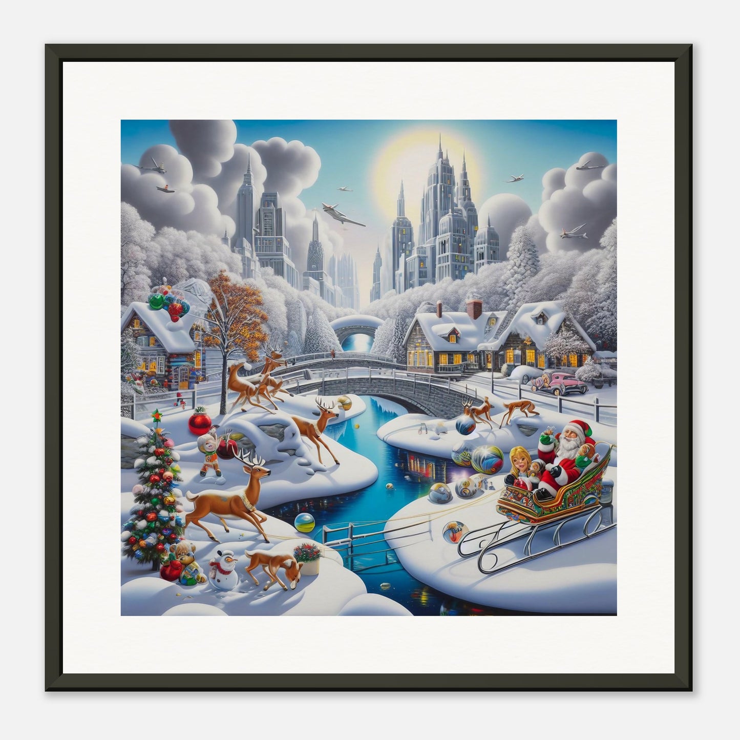 Wall Art - Winter 19 - Deer and bridges