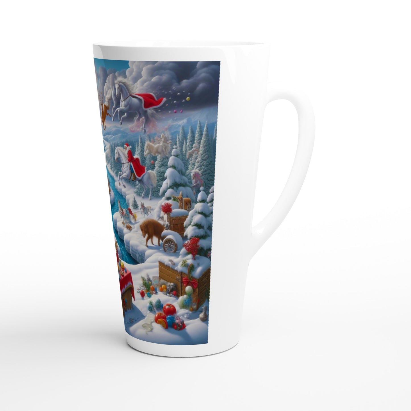 White Latte 17oz Ceramic Mug - Winter 143