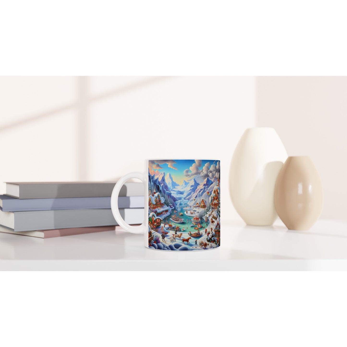 White 11oz Ceramic Mug - Winter 169
