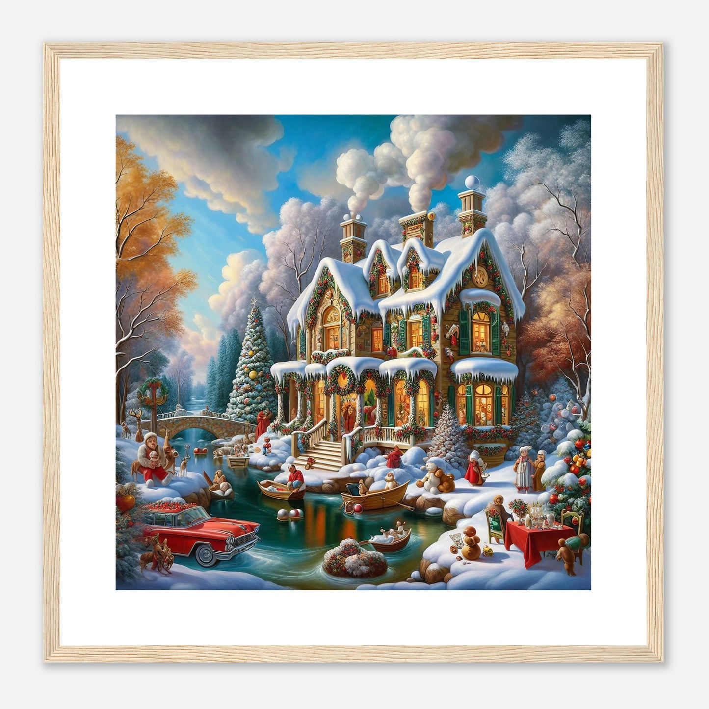 Wall Art - Winter 25 - House and a car