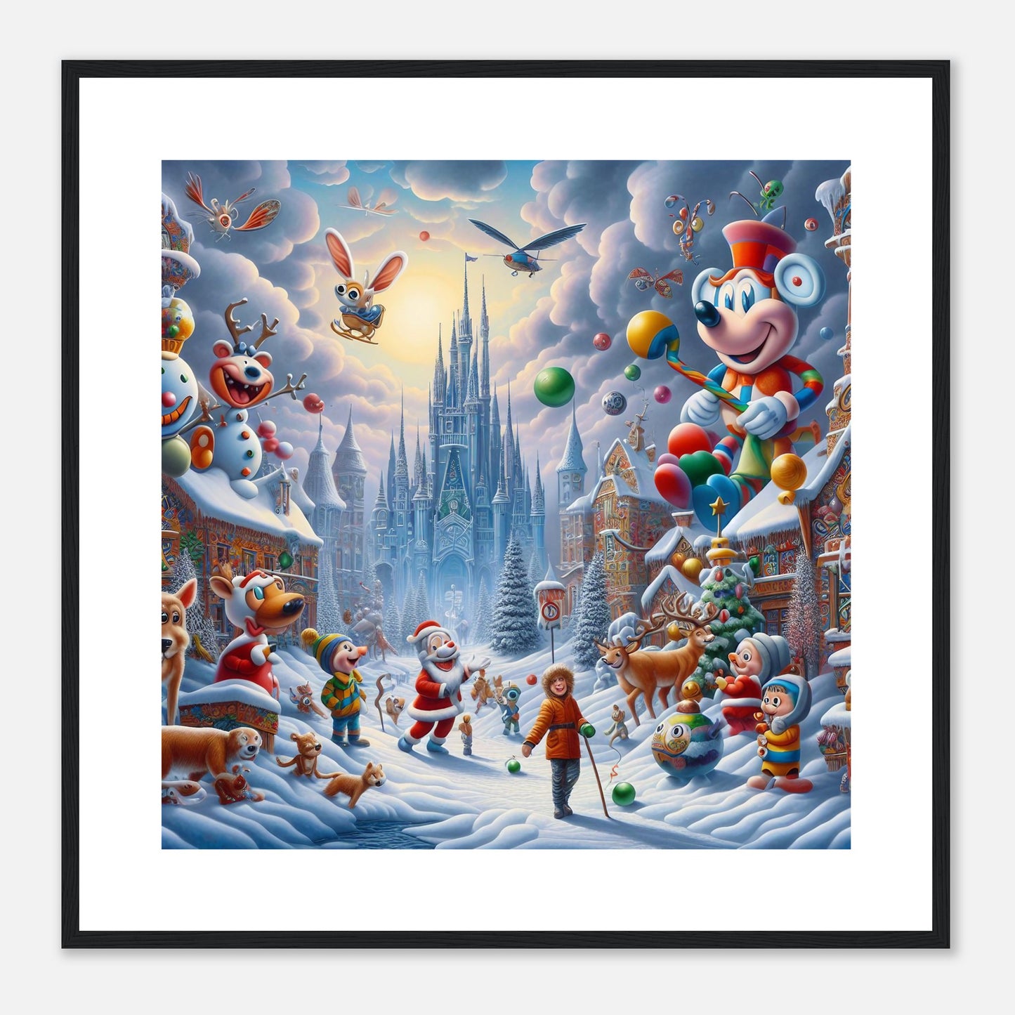 Wall Art - Winter 54 - Castle and animals