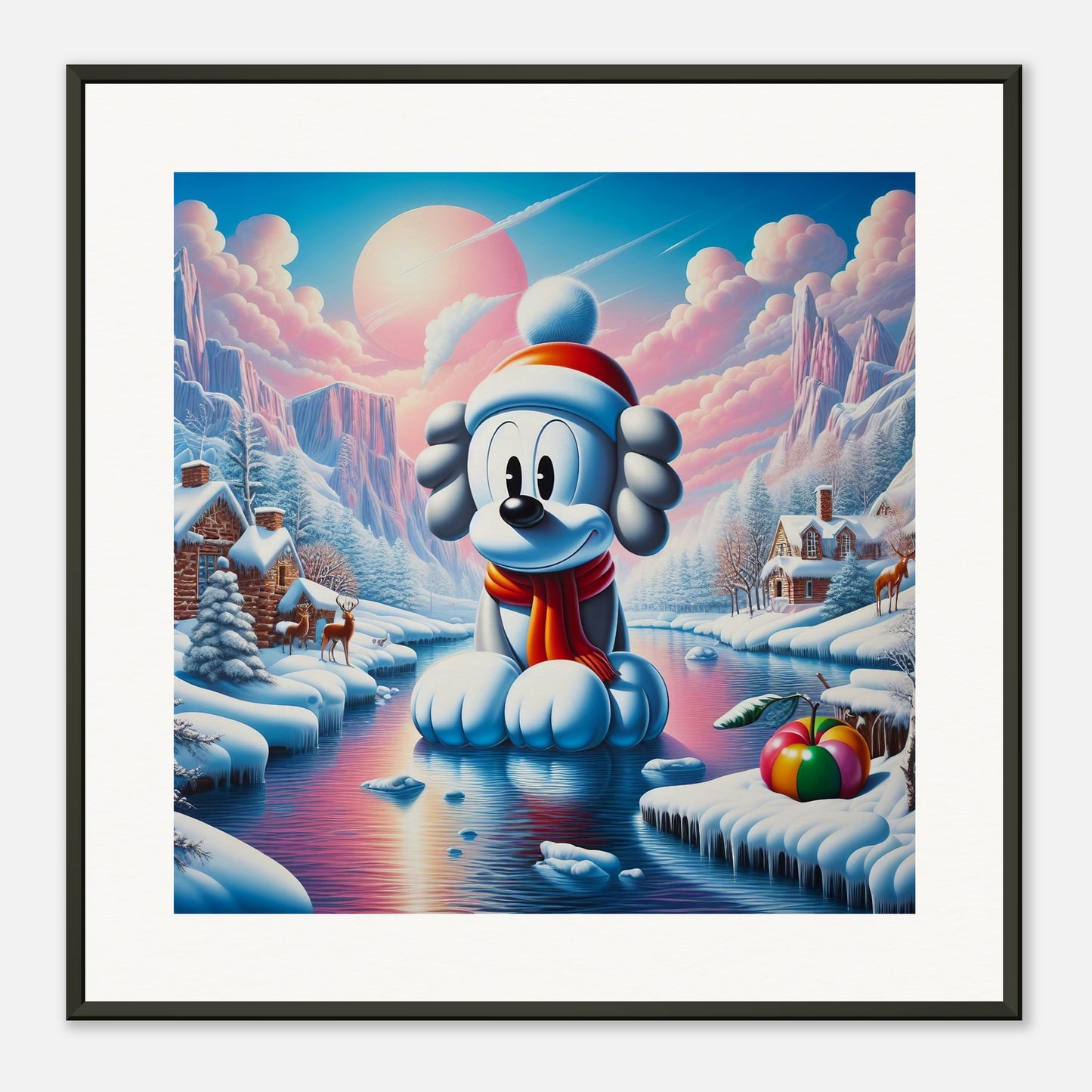 Wall Art - Winter 24 - Dog on water