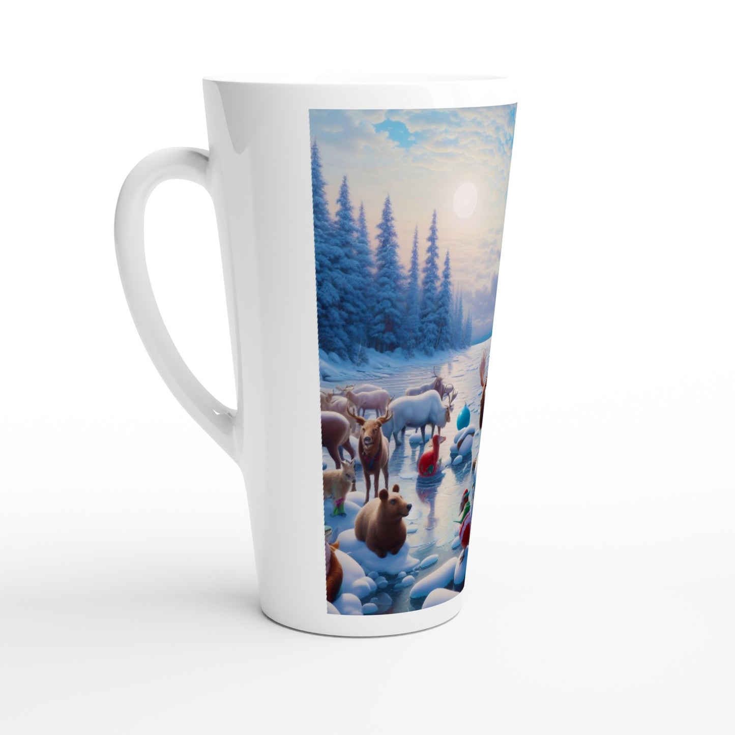 White Latte 17oz Ceramic Mug - Winter 173