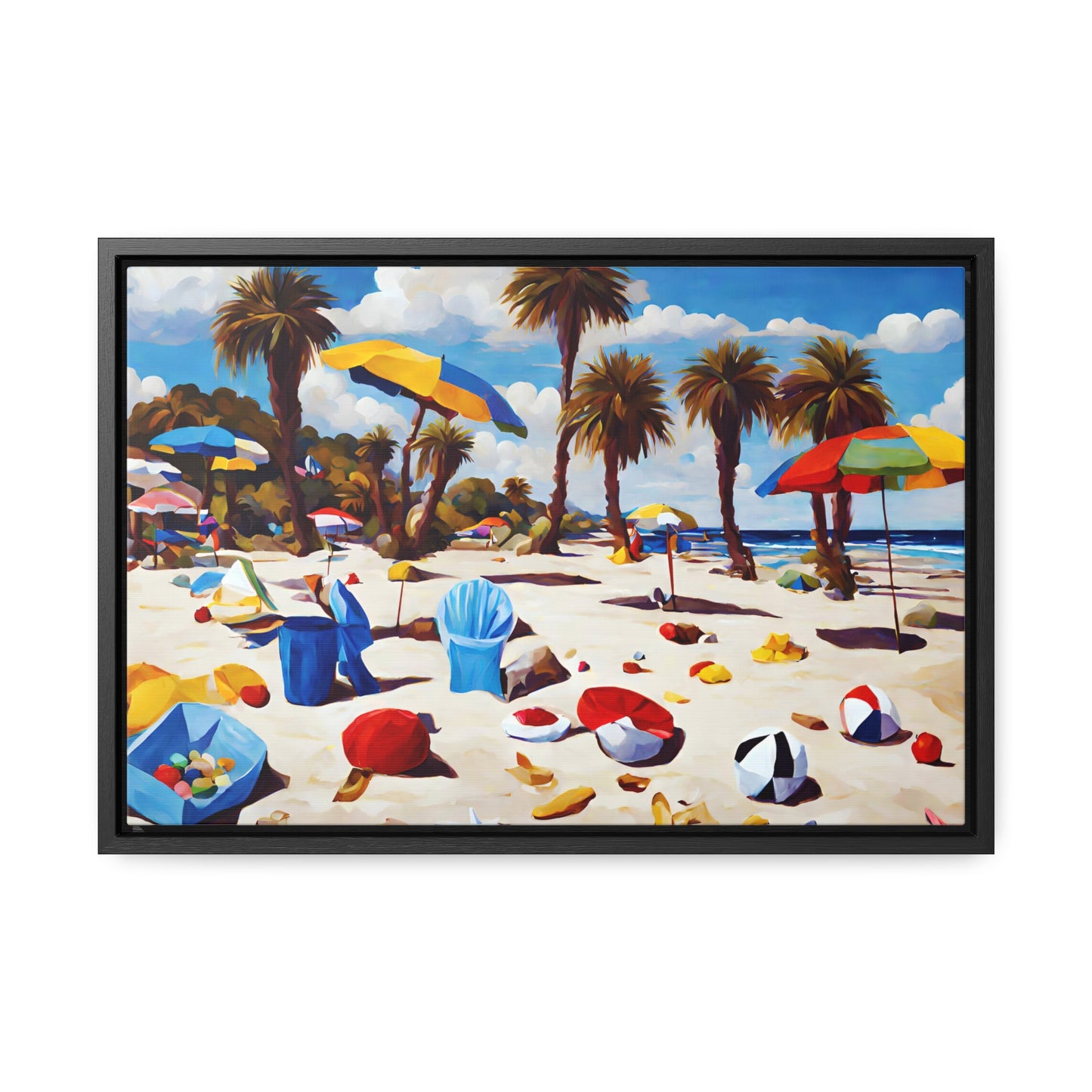 Framed Canvas Gallery Wrap - Beach 2020