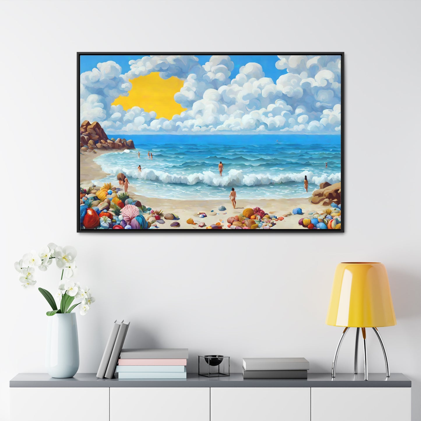 Framed Canvas Gallery Wrap - Beach 2022