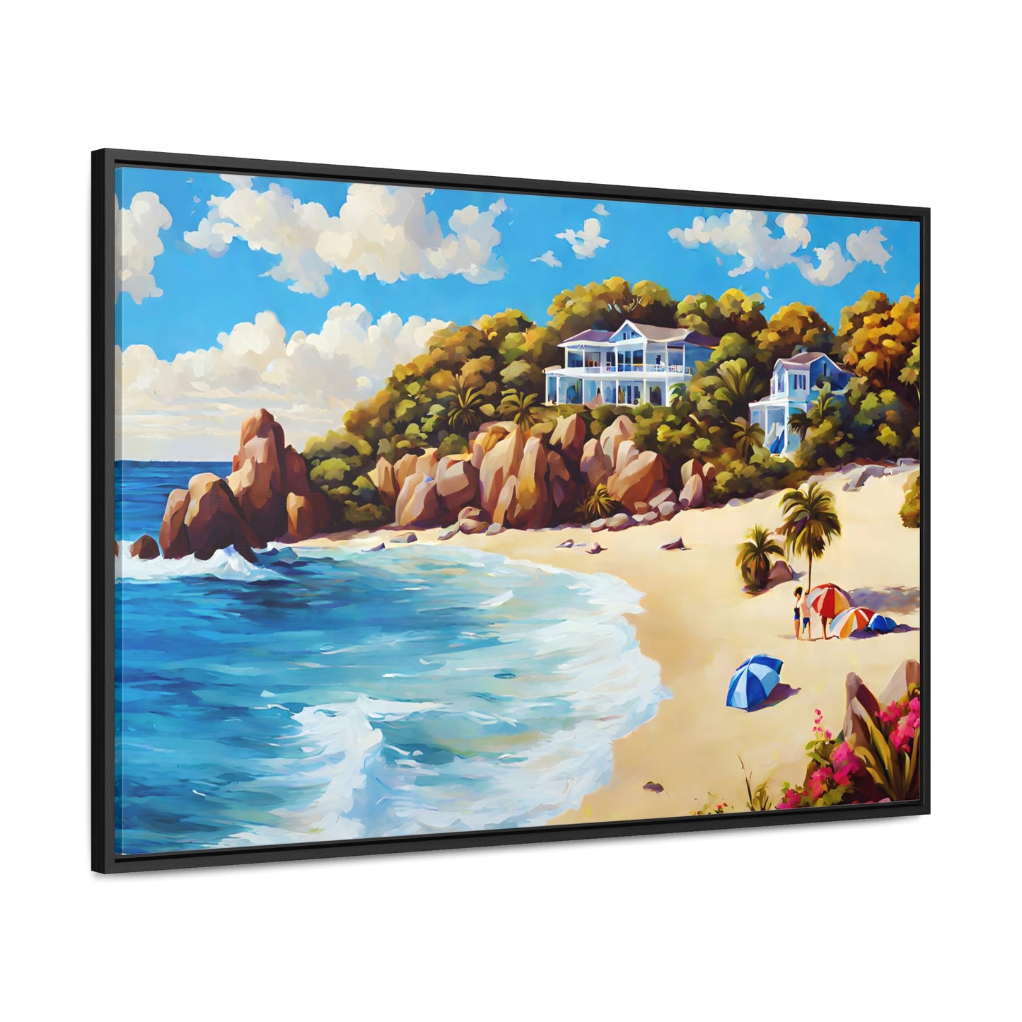 Framed Canvas Gallery Wrap - Beach 2010