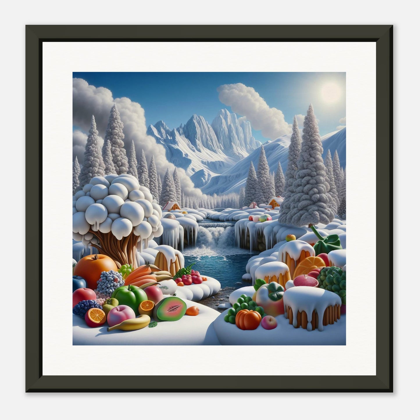 Wall Art - Winter 72 - Fruits by the river