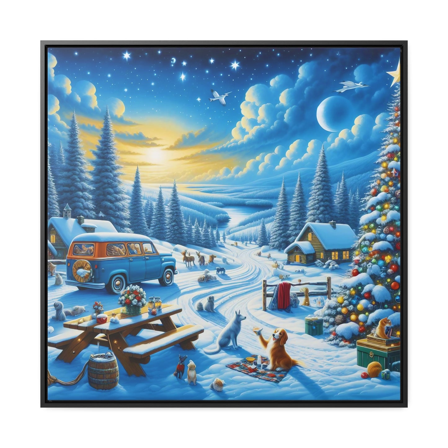 Framed Gallery Canvas Wrap - Winter 110